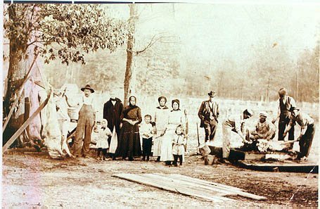 Hog killing in Rutherford, Tennessee, ca 1914