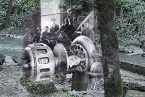 Remains of Burgess Falls Hydroelectric Station
