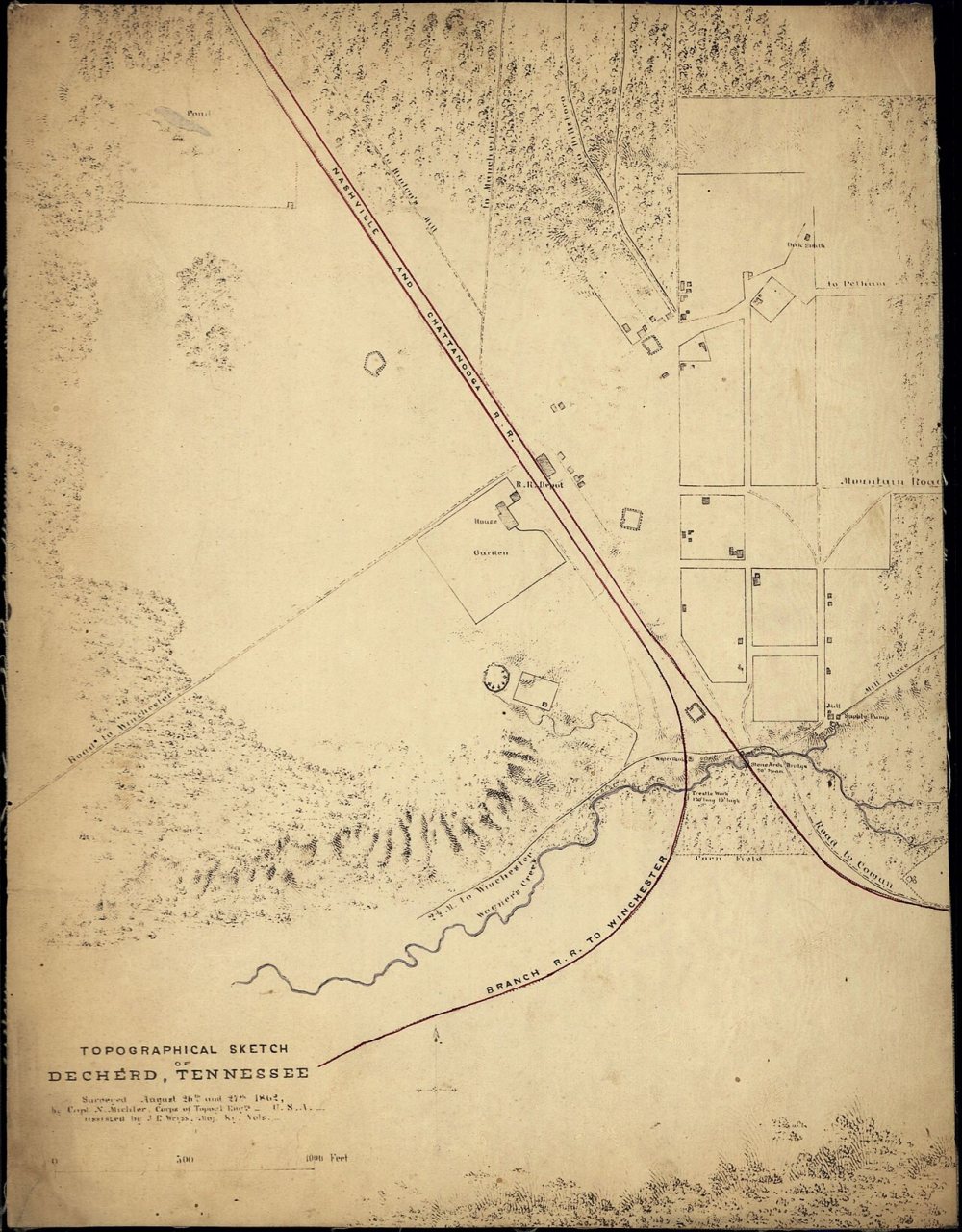 Topographical sketch of