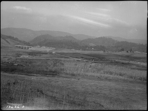 Bean Fort, view from Branch Bluff to the south