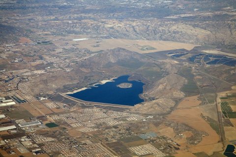 Aerial lake perris sra