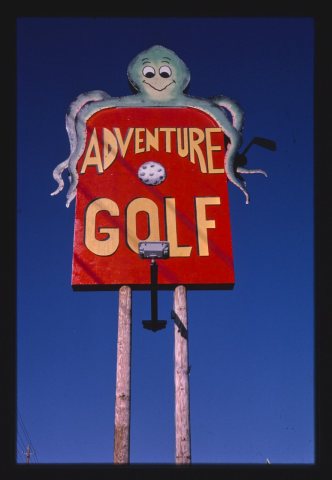 Adventure Golf sign, Route 441
