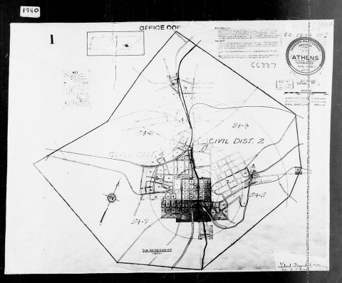 1940 Census Enumeration District Maps - Tennessee - McMinn County - Athens - ED 54-4, ED 54-5, ED 54-6, ED 54-7