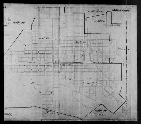 1940 Census Enumeration District Maps - Tennessee - Coffee County - Tullahoma - ED 16-15, ED 16-16, ED 16-17, ED 16-18