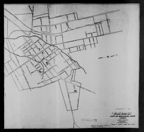 1940 Census Enumeration District Maps - Tennessee - Sumner County - Gallatin - ED 83-3, ED 83-4A, ED 83-4B, ED 83-4C