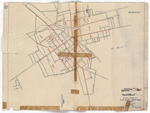1950 Census Enumeration District Maps - Tennessee (TN) - Sumner County - Gallatin - ED 83-1 to 11