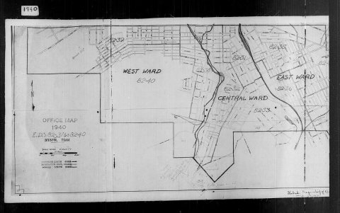 1940 Census Enumeration District Maps - Tennessee - Sullivan County - Bristol - ED 82-31 - ED 82-40