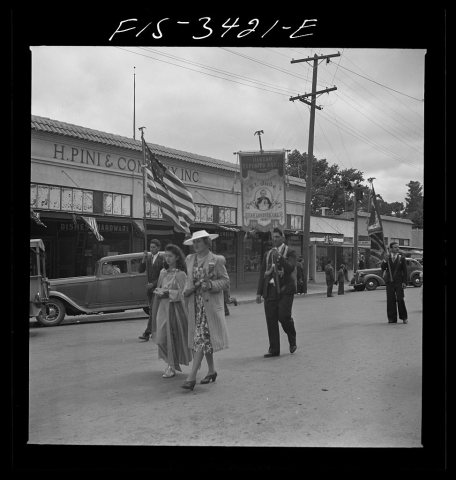 Untitled photo, possibly related to: In the parade of the Festival of the Holy Ghost, a Portuguese-American celebration…