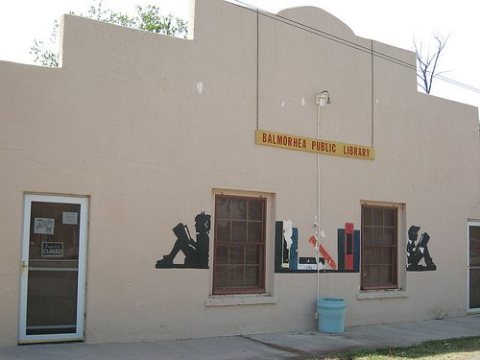 Balmorhea Public Library Facade