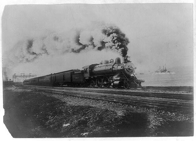 The Overland Limited leaving Sixteenth Street Station