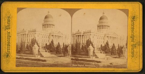 State Capitol, Sacramento.Alternate Title: Stereoscopic views