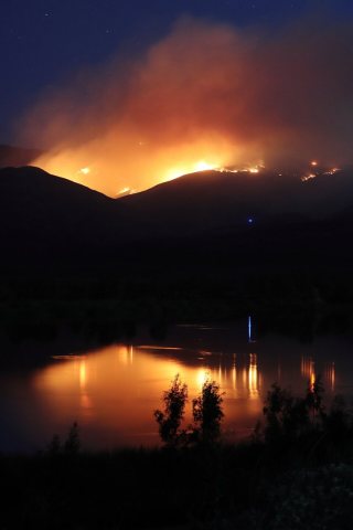 Border 2 Fire seen from Eastlake Vistas on January 23, 2025