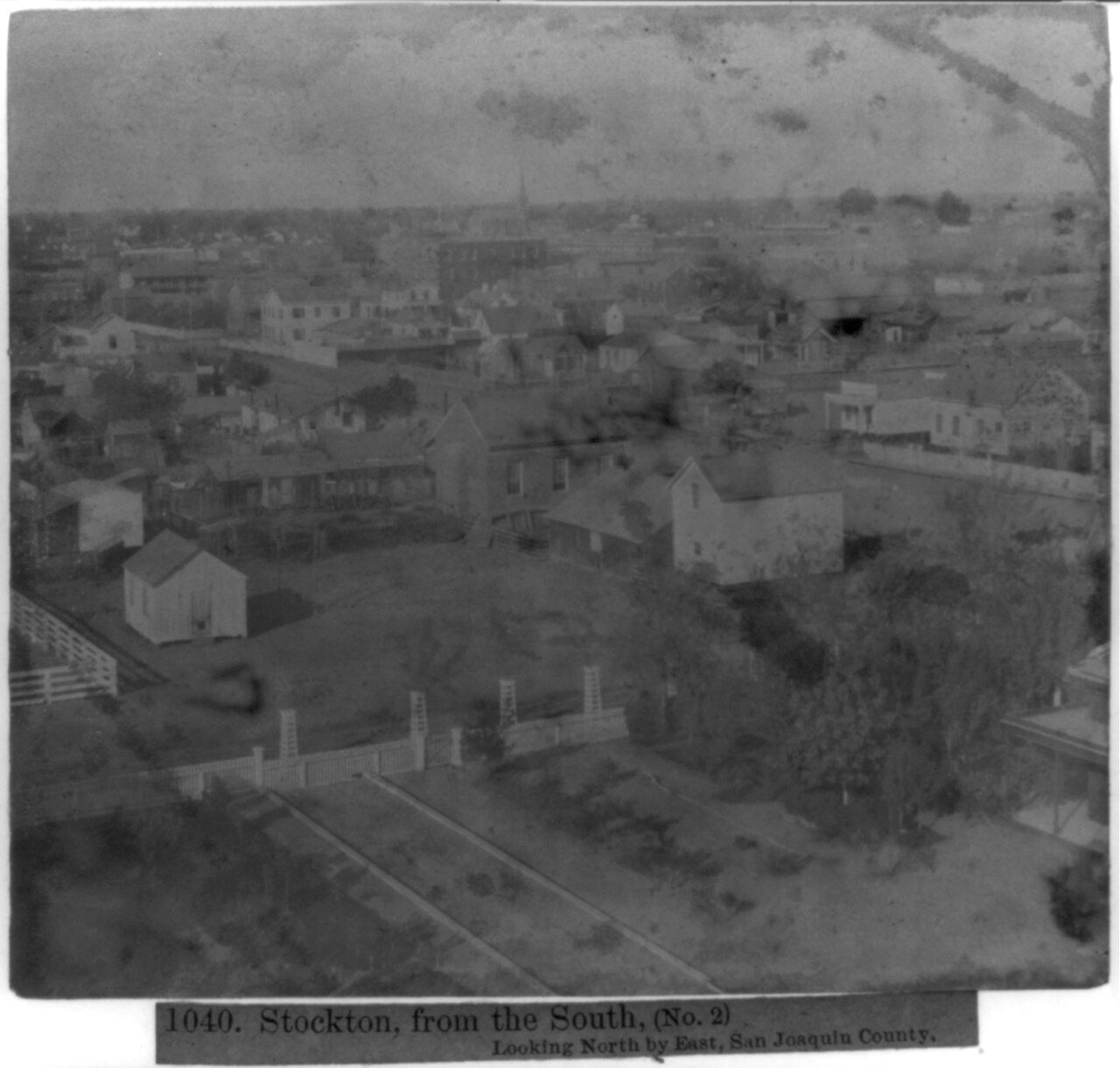 Stockton from the South (No. 2) looking North by East, San Joaquin County
