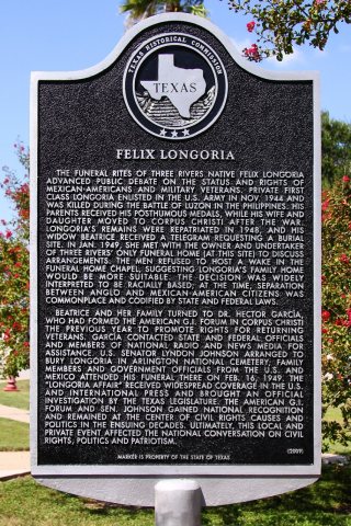 Felix Longoria Historical Marker