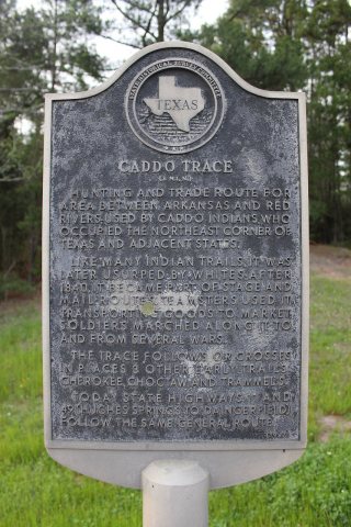 Caddo Trace, Daingerfield, Texas Historical Marker
