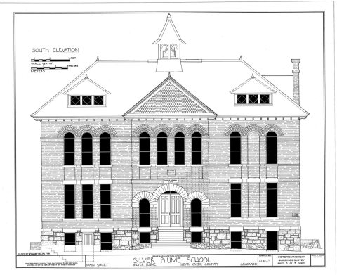 HABS COLO,10-SILV,1- (sheet 3 of 3) - Silver Plume School, Main Street, Silver Plume, Clear Creek County, CO