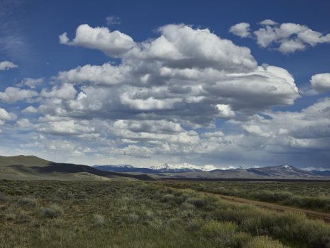 High-plains scene approaching Walden in Jackson County, Colorado