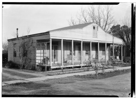 Historic American Buildings Survey, Harry L. Starnes, Photographer December 11, 1936 FRONT AND SOUTH SIDE ELEVATION. - …