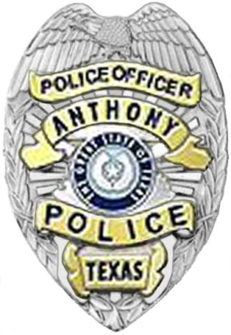 TX - Anthony Police Badge