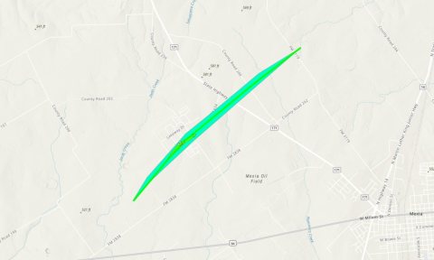 January 16 tornado track