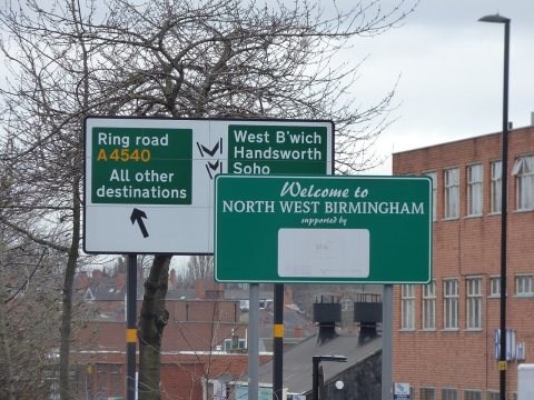 Hockley Hill - sign - Welcome to North West Birmingham
