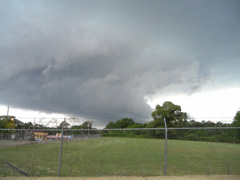 A good updraft and slight rotation, about 2 miles out