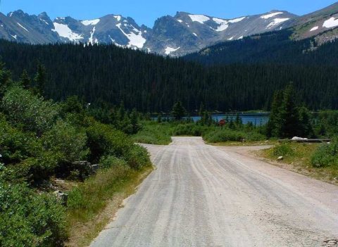 Indian Peaks from Brainard Lake Campground