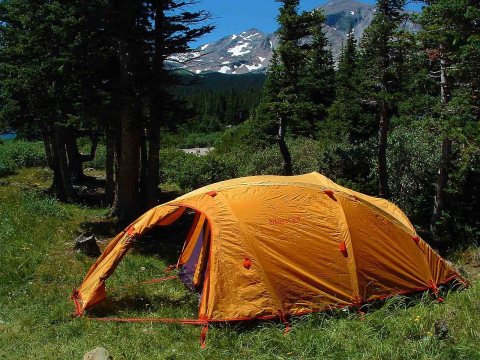 Looking West, Campsite In Brainard Lake Campground