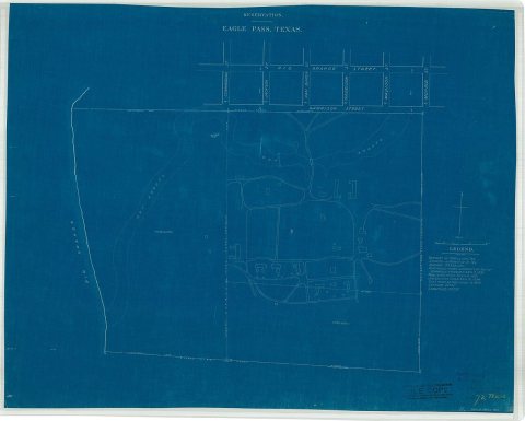 Map of Eagle Pass, Texas, Reservation