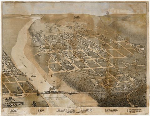 Old map-Eagle Pass-1887
