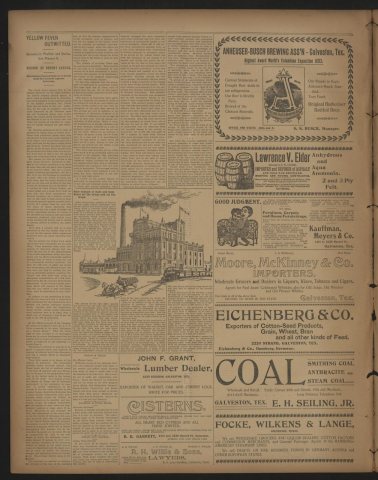 [Galveston Tribune Supplement for The Alvin Sun] (Galveston, Tex.) Friday, October 29, 1897