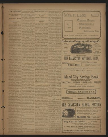 [Galveston Tribune Supplement for The Alvin Sun] (Galveston, Tex.) Friday, October 29, 1897