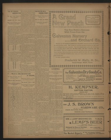 [Galveston Tribune Supplement for The Alvin Sun] (Galveston, Tex.) Friday, October 29, 1897