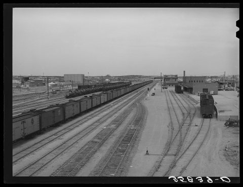Railroad yards. Big Spring, Texas