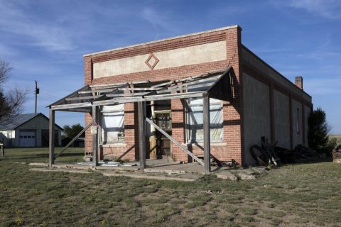 The old Wild Horse Mercantile building