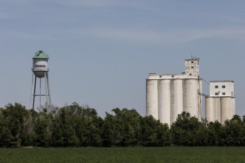 Water tower and grain elevator