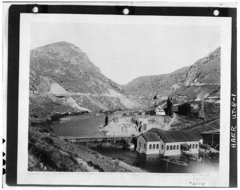 Photocopied from photo 25797, Engineering Dept., Utah Power and Light Co., Salt Lake City, Utah. 'WHEELON HYDRO-ELECTRI…