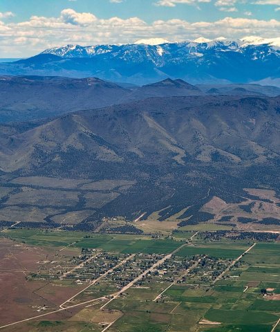 Meadow Utah aerial view