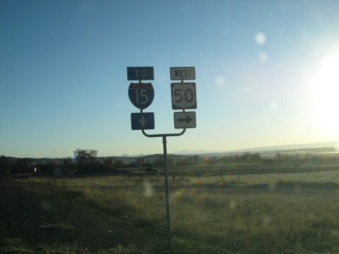 "TO I-15, West US-50"