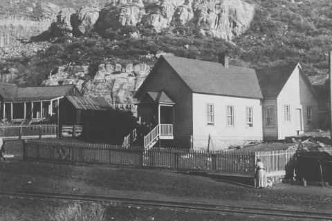 Exterior of meeting house at