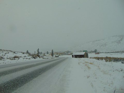 Southwest on SR-96 at Scofield, Utah, Dec 16
