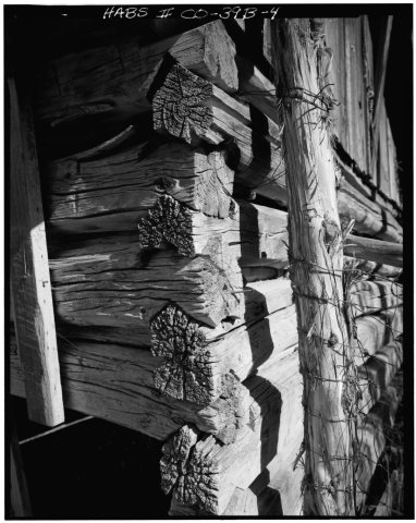 DETAIL OF LOG CORNER JOINT - Kuhlman-Periman Ranch, Chicken House