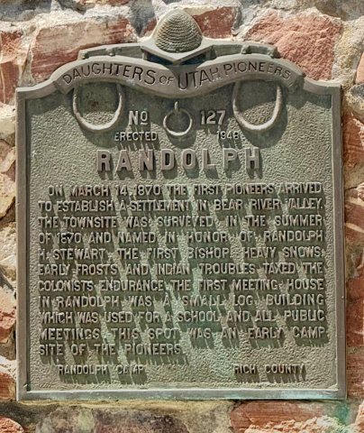 Randolph Camp Historical Monument Plaque