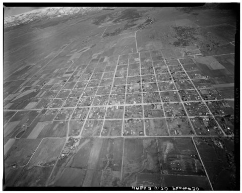 Historic American Buildings Survey, P. Kent Fairbanks, Photographer Spring, 1968 VIEW FROM WEST. - Spring City Area Stu…
