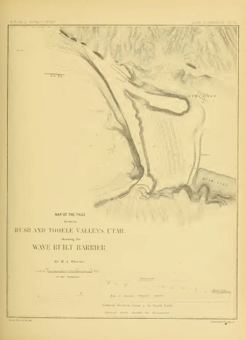 Plate 20 Map of the Pass Between Rush and Toole Valleys -Wave Built Barrier