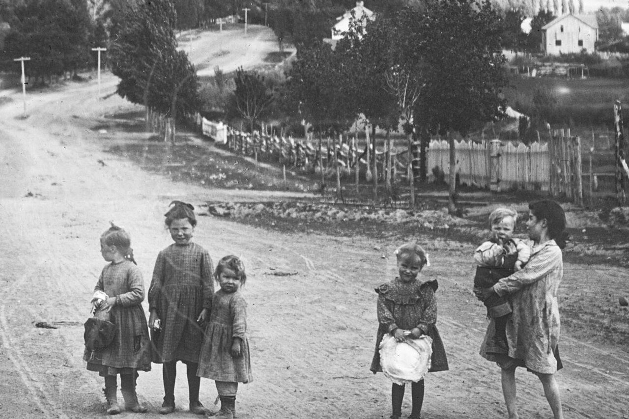 Kids in the street at