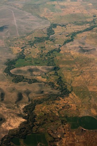 San Antonio River Aerial - Between Manassa and Sanford Colorado