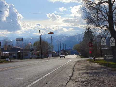 West at the SR-32 & SR-35 junction in Francis, Utah, Apr 16