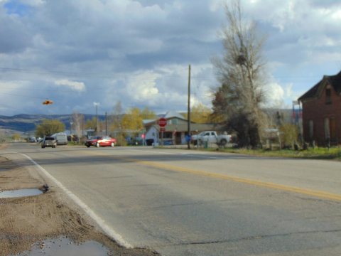 South at the SR-32 & SR-35 junction in Francis, Utah, Apr 16