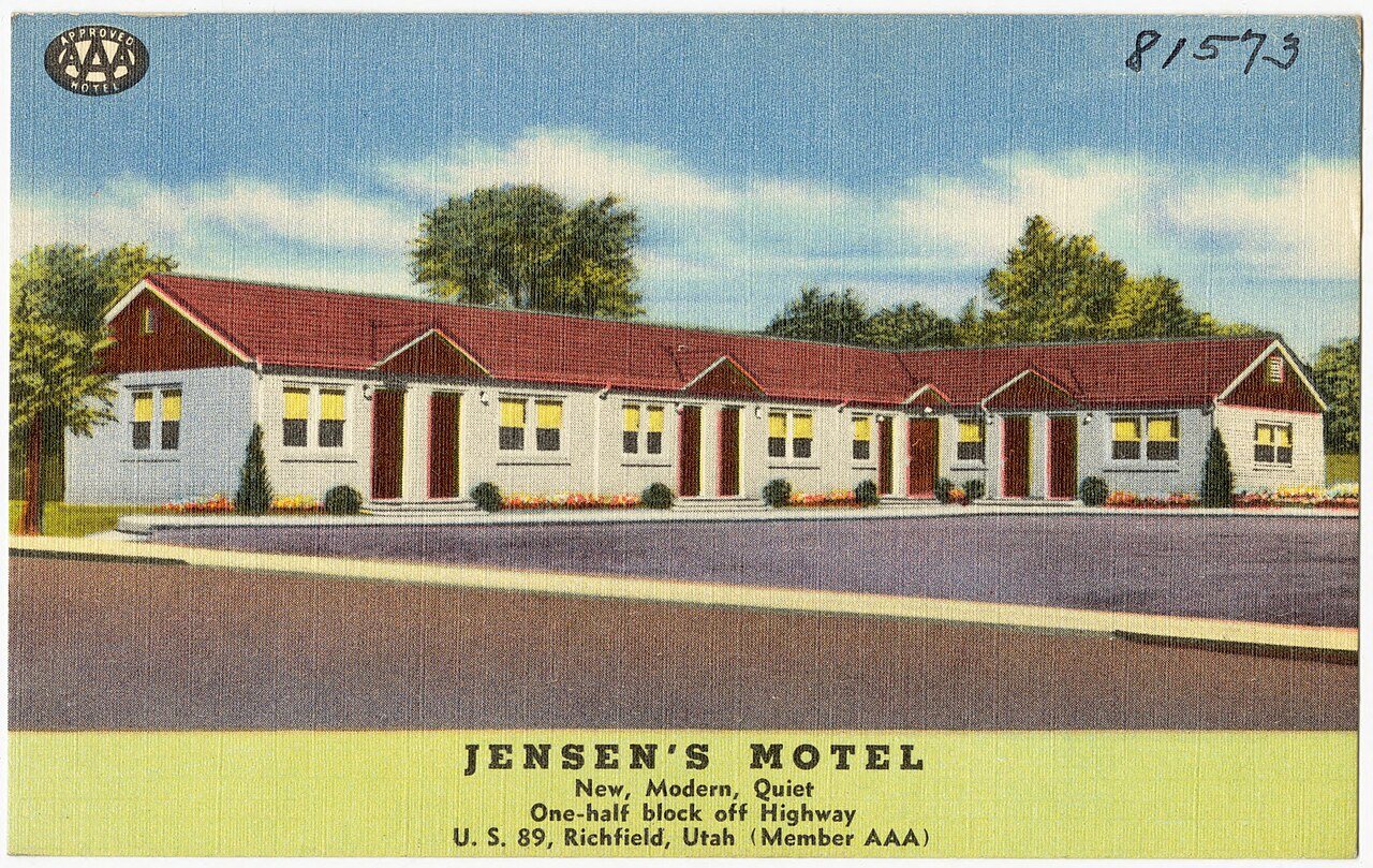 Jensen's Motel, new, modern, quiet, one-half block off highway, U.S. 89, Richfield, Utah (81573)